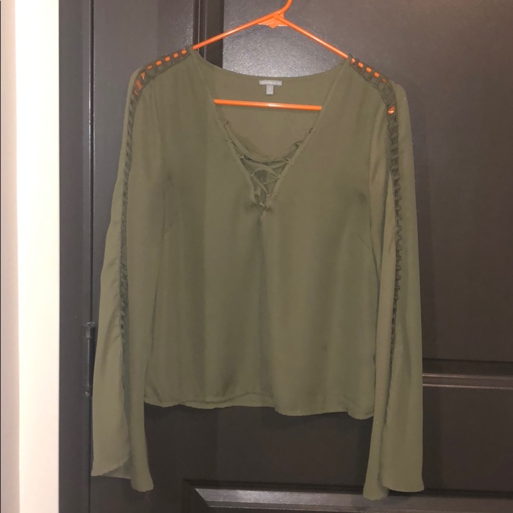 Army Green Crop Top